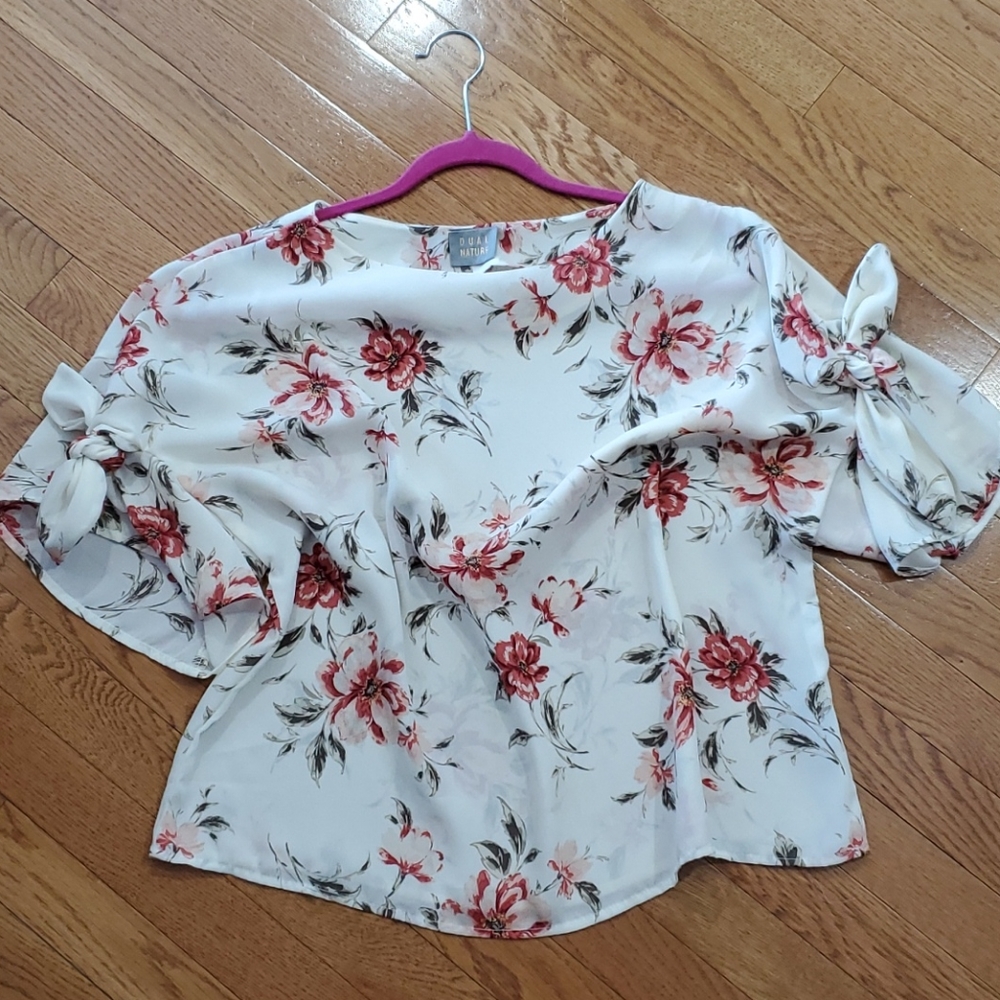 Dual Nature Floral Crop Top Bell Sleeve Boho